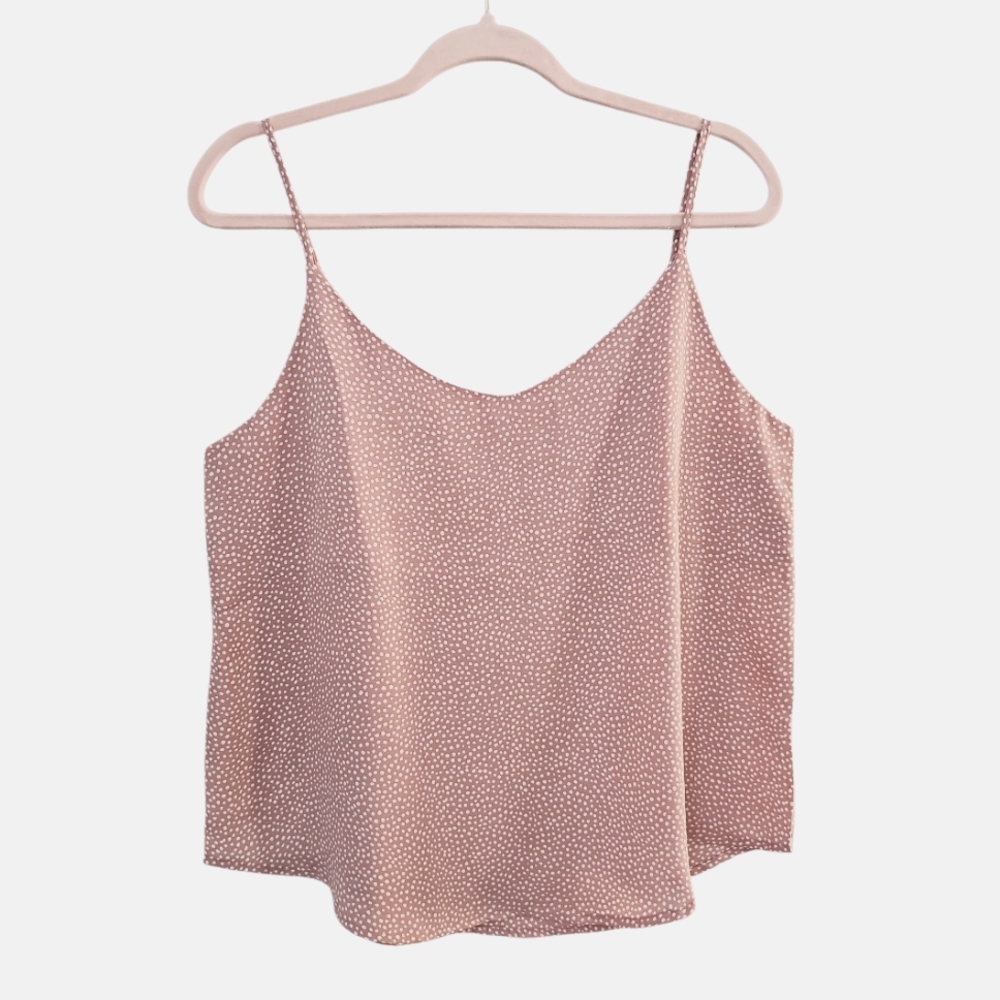 New Anthropologie Pink Polka Dot Top Size S Animal Print Romantic Feminine